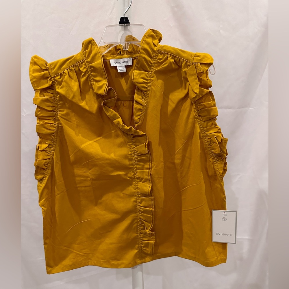 Sassy yellow blouse